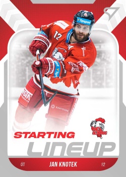 Jan Knotek Olomouc Tipsport ELH 2022/23 SportZoo 2. serie Starting LINEUP #SL-59
